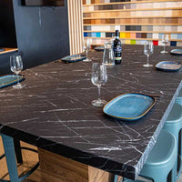 Foliebutikken Møbelfolie Askesvart Marmor HIGH RESISTANT- U50