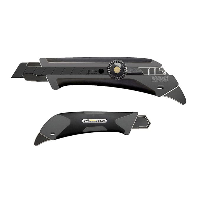 Foliebutikken Monteringsverktøy OLFA L-5 snap-off cutter 18mm X-grip Grey