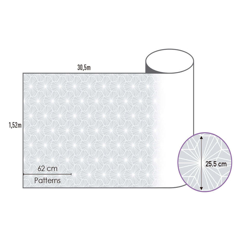 Foliebutikken Designfilm Kakeidoscope  152 cm x 5 m