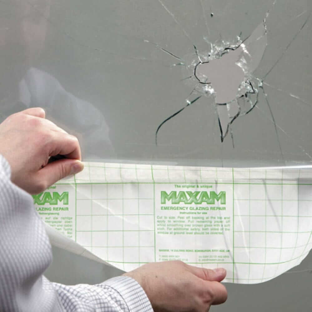 Foliebutikken Spesialfilm MAXAM Nødglass på rull Bredde: 1 meter