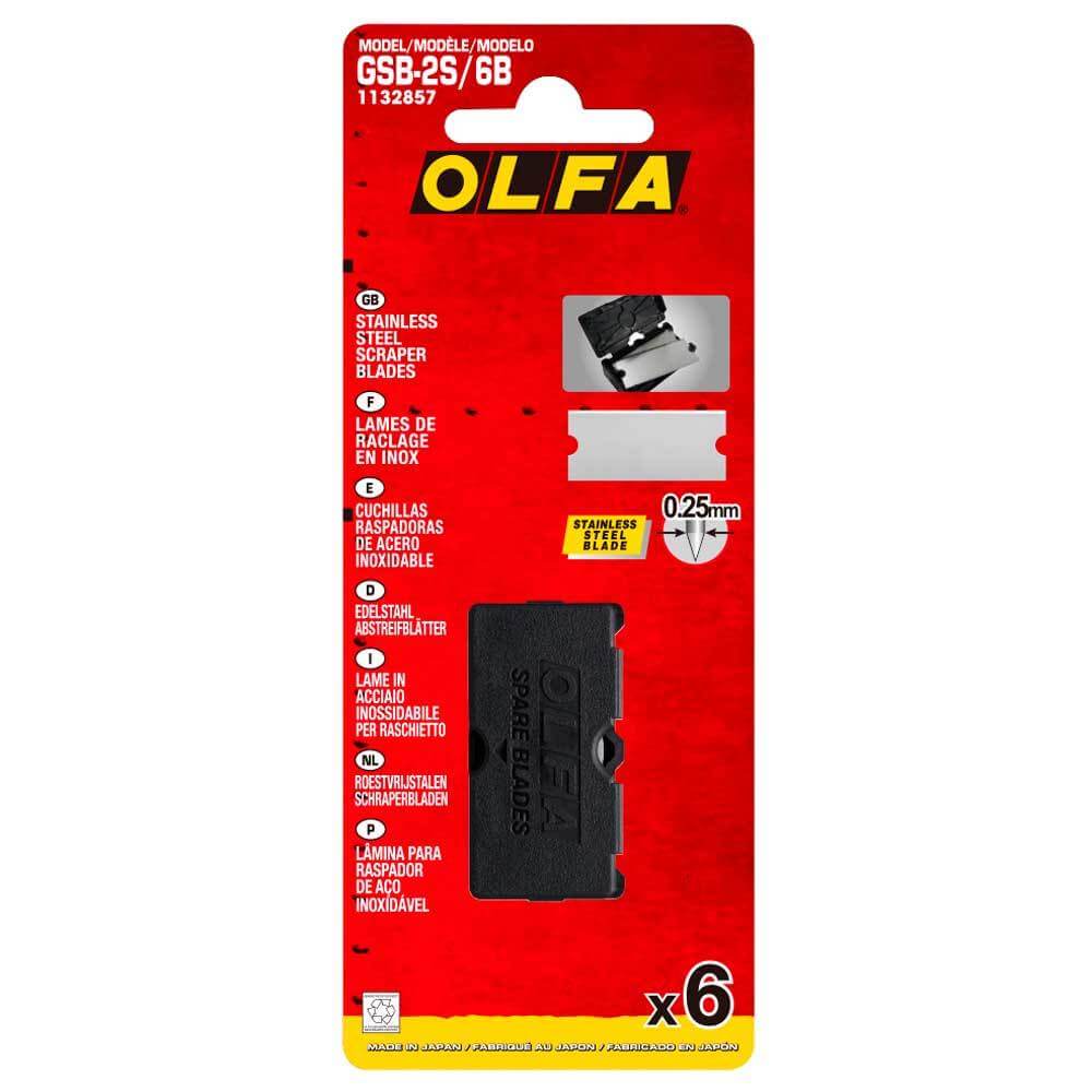 Foliebutikken Monteringsverktøy Olfa - GSB-2S/6B Ekstrablader GSR-2 (6 stykk)