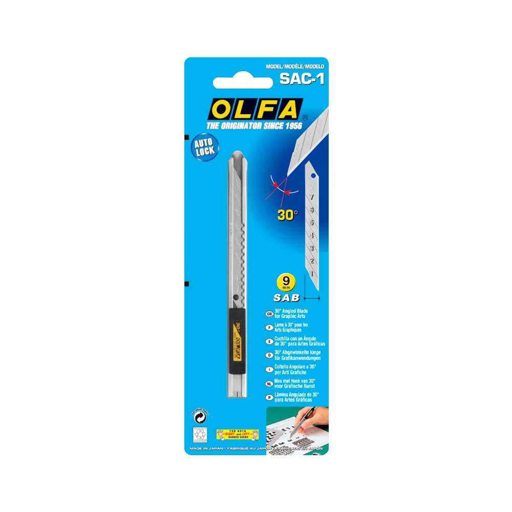 Olfa II - SAC-1/30' - Sølv kniv Monteringsverktøy Foliebutikken 
