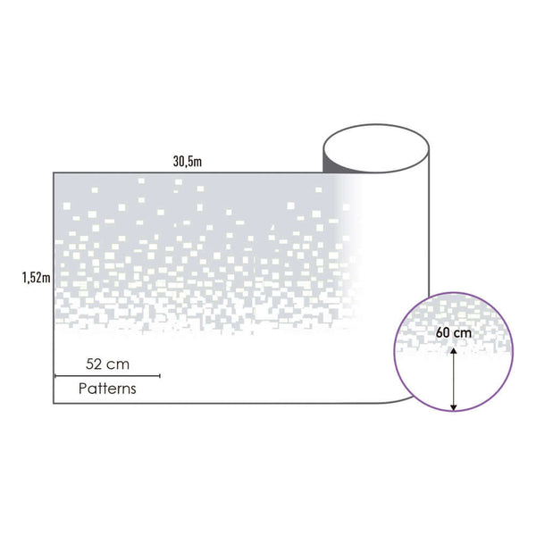 Foliebutikken Designfilm Pixel 152 cm x 5 m